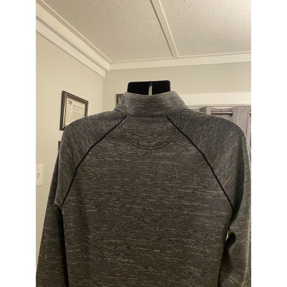 Greg Norman Mock Neck 1/4 Zip Pullover Heather Gray EUC Medium Weight Sz Med - Picture 4 of 8